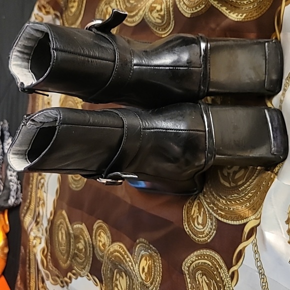 Black Leather Booties - Picture 5 of 5